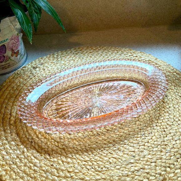 Anchor Hocking Other - Pink Depression Glass Miss America Oval Dish / Celery Dish
